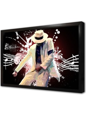 Tablosan Michael Jackson Çerçeveli Mdf Tablo