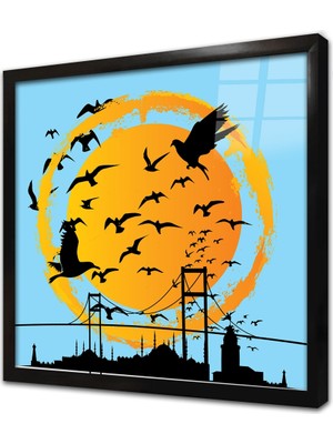 Tablosan Istanbul Çerçeveli Cam Tablo