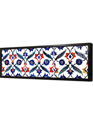 Tablosan Osmanlı Çini Görselleri Çerçeveli Cam Tablo