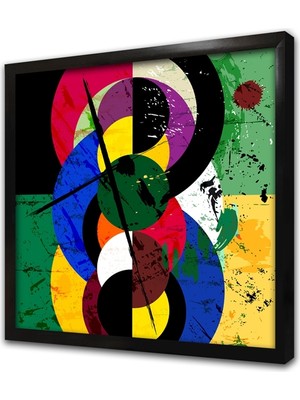 Tablosan Modern Soyut Tasarım Çerçeveli Mdf Tablo