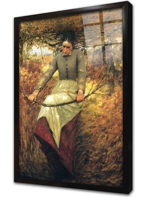 Tablosan Kadın Çerçeveli Cam Tablo