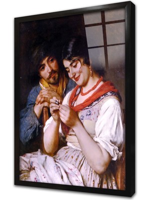 Tablosan Terzi Kadın Çerçeveli Cam Tablo