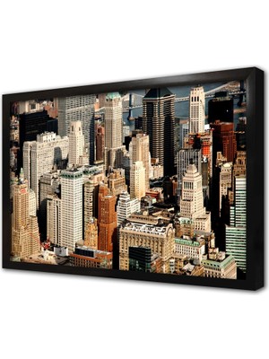 Tablosan New York Şehir Çerçeveli Mdf Tablo
