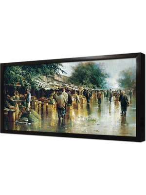 Tablosan Istanbul Caddeleri Insan Çerçeveli Mdf Tablo
