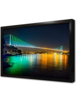 Tablosan Istanbul Boğaz Köprüsü Çerçeveli Mdf Tablo