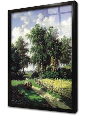 Tablosan Yürüyüş Yolu Çerçeveli Cam Tablo