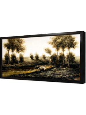 Tablosan Nehir Çerçeveli Mdf Tablo