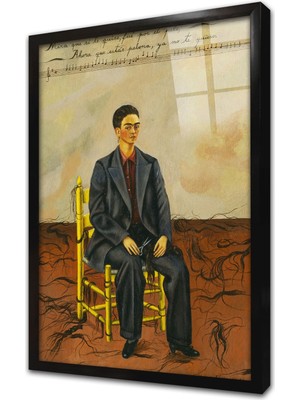 Tablosan Self Portrait With Cropped Hair Çerçeveli Cam Tablo