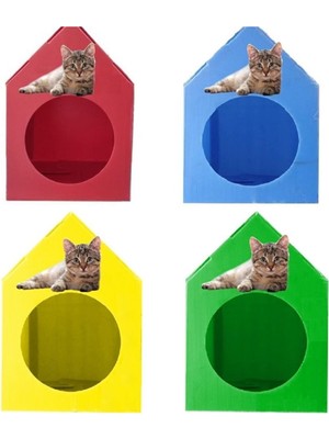 Özekim Su Geçirmez Plastik Kedi Evi 4'lü