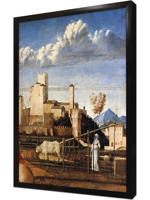 Tablosan Madonna Del Prato Çerçeveli Mdf Tablo