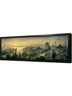 Tablosan Istanbul Panorama Çerçeveli Mdf Tablo