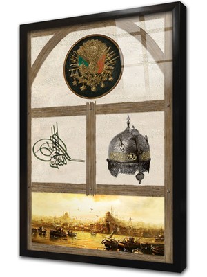 Tablosan Vav Çerçeveli Cam Tablo