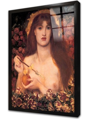Tablosan Venus Verticordia Çerçeveli Cam Tablo