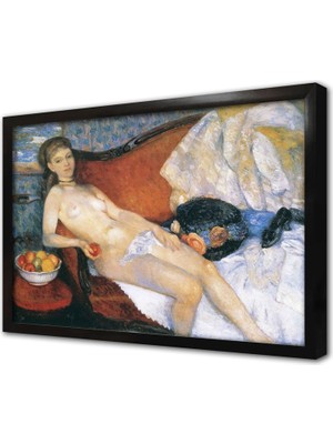 Tablosan Meyveler ve Nü Çerçeveli Mdf Tablo