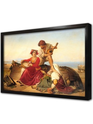 Tablosan Jan Babtist Lodewyck Maes Çerçeveli Mdf Tablo