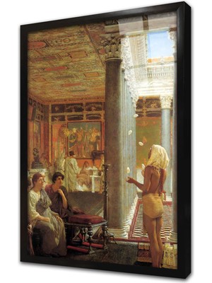 Tablosan Sarayın Iç Mimarisi Konuşulurken Çerçeveli Cam Tablo