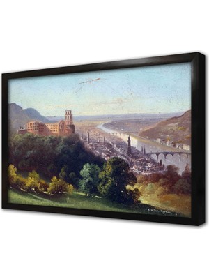 Tablosan Nehir Çerçeveli Mdf Tablo