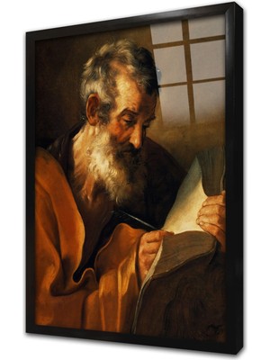 Tablosan San Pedro Ik Mektup Çerçeveli Cam Tablo