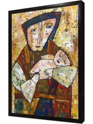 Tablosan Modern Anne Çerçeveli Mdf Tablo