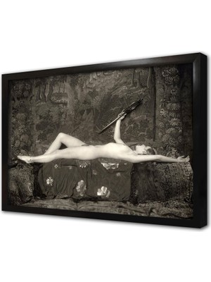 Tablosan Sanatsal Nü Çerçeveli Mdf Tablo