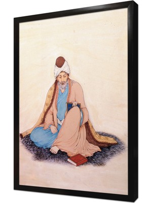 Tablosan Mevlânâ Celâleddîn I Rûmî Çerçeveli Mdf Tablo