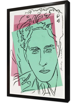 Tablosan Jean Cocteau By Andy Warhol Çerçeveli Mdf Tablo