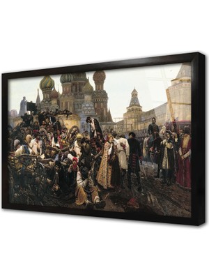 Tablosan Streletsky Isyanı Çerçeveli Cam Tablo