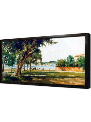 Tablosan Sahil Çerçeveli Mdf Tablo