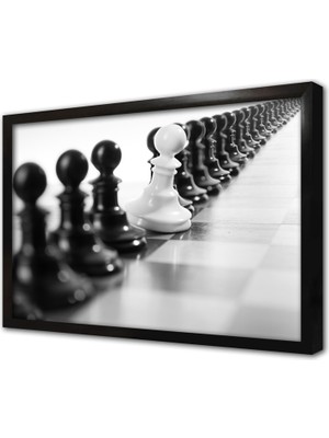 Tablosan Satranç Çerçeveli Mdf Tablo