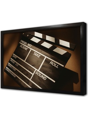 Tablosan Sinema Klaket Çerçeveli Mdf Tablo