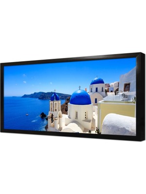 Tablosan Santorini Adası Çerçeveli Mdf Tablo