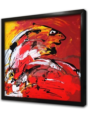 Tablosan Soyut Çerçeveli Mdf Tablo