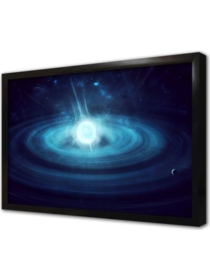 Tablosan Uzay Teleskobu Görüntüleri Çerçeveli Mdf Tablo