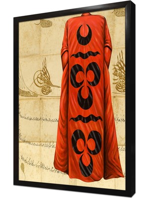 Tablosan Osmanlı Kaftan Çerçeveli Mdf Tablo