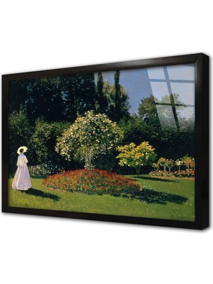 Tablosan Women In The Garden Çerçeveli Cam Tablo
