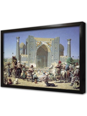 Tablosan Özbekistan Semerkand Çerçeveli Mdf Tablo
