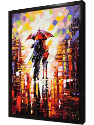 Tablosan Soyut Çerçeveli Mdf Tablo