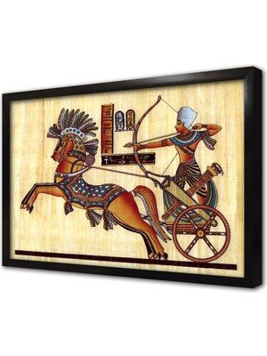 Tablosan Papirüs Mısır Dönemi Çerçeveli Mdf Tablo