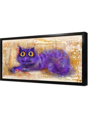Tablosan Sevimli Kedi Çerçeveli Mdf Tablo