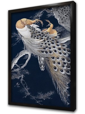 Tablosan Tavus Kuşu Çerçeveli Mdf Tablo