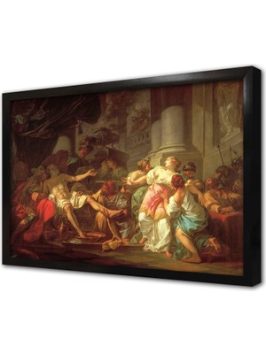 Tablosan Seneca Ölüm Çerçeveli Mdf Tablo