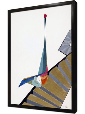 Tablosan Soyut Çerçeveli Mdf Tablo