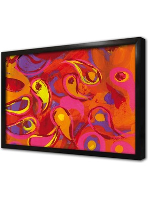 Tablosan Soyut Çerçeveli Mdf Tablo