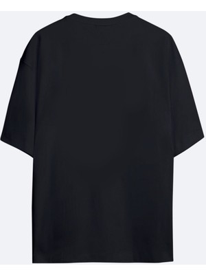 King Crow Potter Siyah Hg Kadın Oversize Tshirt - Tişört