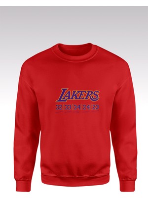 King Crow Lakers 107 Kırmızı Sweatshirt