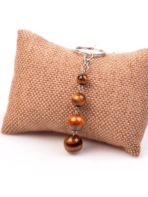 Taş Sandığı Kaplan Gözü Taşı Anahtarlık