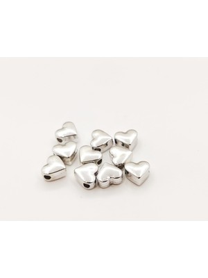 Gümüş Kaplama Kalp Model Ara Aparatı 100 Adet Karama Yapmaz