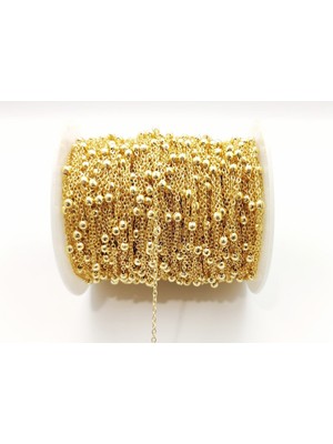 Bileklik Kolye Halhal Zinciri 10 Metre Lak Kaplama Kararma Yapmaz