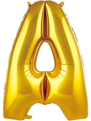 Dipak Gold Renk A Harfi Folyo Balon 34 Inç 76 cm