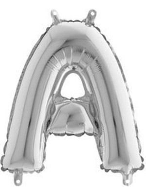 Dipak Gümüş Renk A Harfi Folyo Balon 34 Inç 76 cm